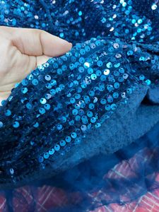 Pretty Blue Sequin Gown -20% discount now