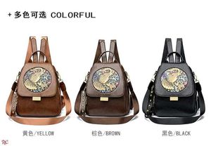 Boho Elephant Print Backpack