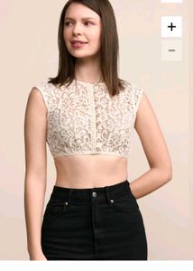 Elegant Lace Cropped Top