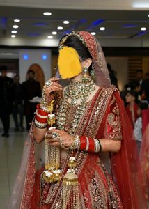 bridal lehenga with two dupatta