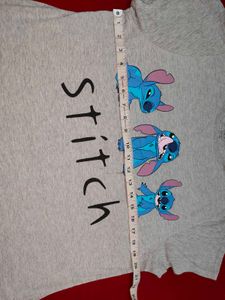 Disney Grey T Shirt Cute Stitch