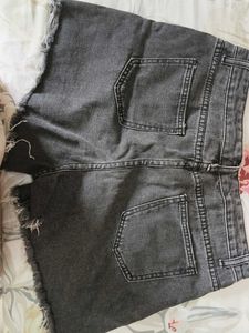Distressed Denim Shorts