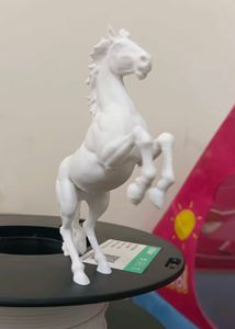White Horse Figurine 3d Printed