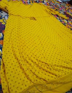 Yellow Embellished Kurta