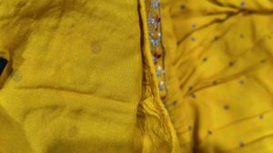 Yellow Embroidered Kurta