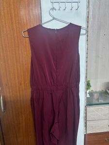 Plain Solid Sleeveless Jumpsuit