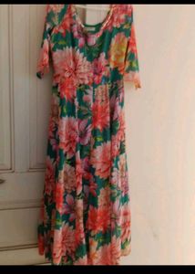 Vibrant Floral Maxi Dress