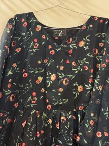 Chic Floral Print Dress