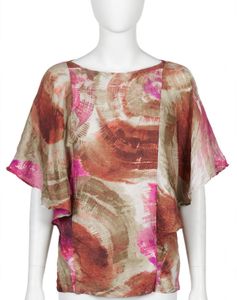 Abstract Print Flowy Top
