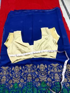 Elegant Blue &amp; Green Saree