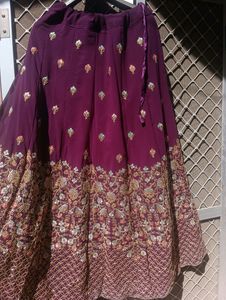 It's Very Beautiful Vine Colour Lahanga Choli With