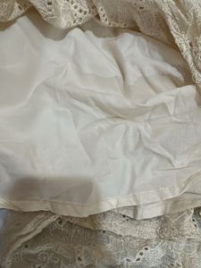 Babydoll coquette cream Eyelet mini Dress