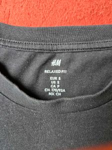 Men's H&amp;M Relaxed fit Black T-Shirt