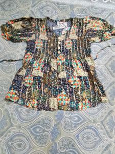 Bohemian Print Short Sleeve top