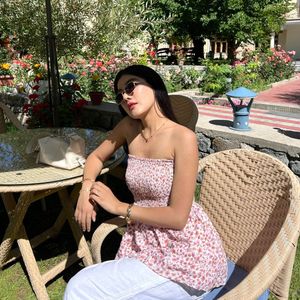 Boho Floral Smocked Tube Top