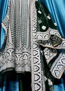 Heavily Embroidered Machine Chickenkari Dress