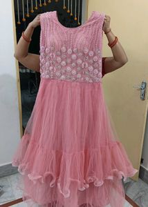 Beautiful Pink Embellished Gown