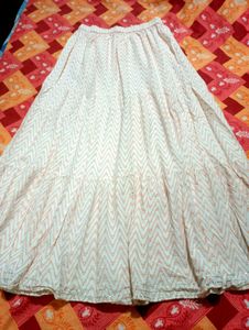 Beautiful Tiered Maxi Skirt with Print