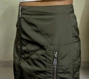 Olive Green Cargo skirt