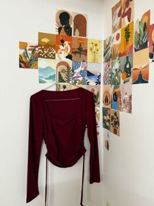 Chic Ruched Long Sleeve Top