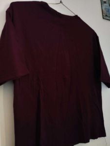 Trendy Maroon🌸 Teddy Bear T-Shirt