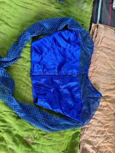 Royal Blue Polka Dot Lehenga Choli