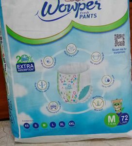 Wowper Fresh Pants Diapers M (72 pcs)