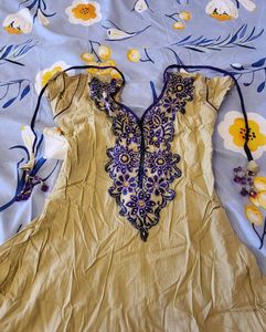 Elegant Embroidered Indian Kurta