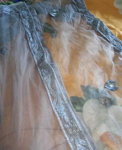 Grey Embroidered Lehenga Choli