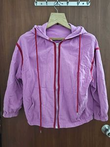 Pink Zip-Up oversized Hoodie