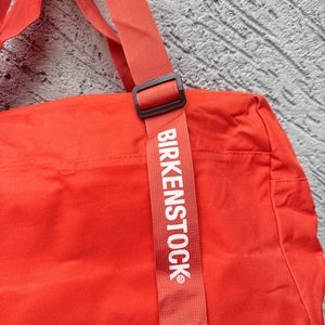 Birkenstock Orange Duffle Bag