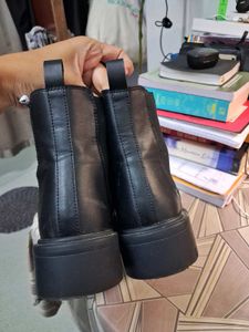 Black Chelsea Boots with Chunky Sole
