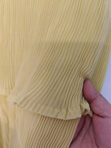 Pleated Yellow Jumpsuit