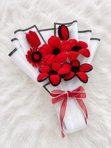Beautiful Red Velvet Floral Bouquet