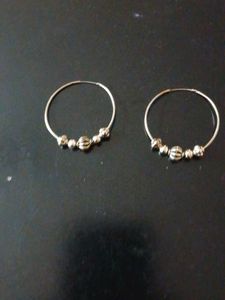 Stylish Hoop Earrings with Beads