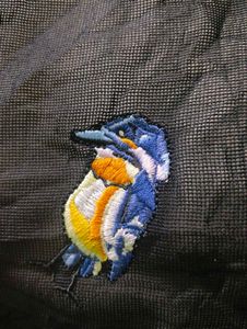 Sheer Bird embroidery meshTop