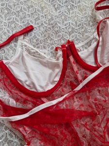 Lace Heart Detail Teddy Lingerie
