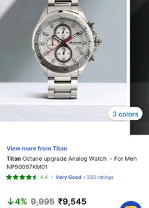 Men Titan Np90087km01 Octane Upgrade Analog Watch