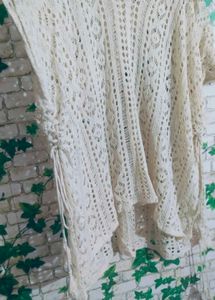 Cream Crochet Cover-Up