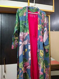 Floral print shrug and a slip