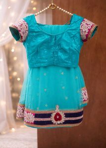 net saree with blouse and peticot