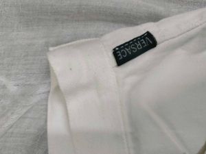 Versace white denim