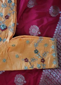 Elegant Red Banarasi Saree very soft material