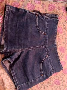 Denim High-Waisted Shorts