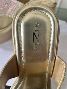 Shezone Sparkly Wedge Sandals