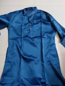 peacock blue kurta