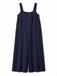 Urbanic Navy Blue Wide-Leg Jumpsuit