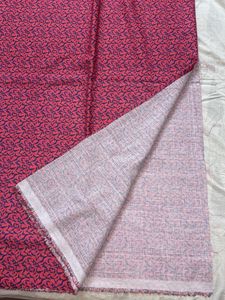 Vibrant Pink Cotton linen fabric