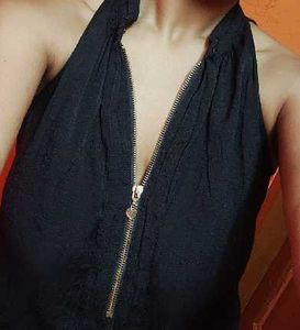 Sleeveless Black Tank Top