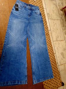 Wide Leg Denim Jeans
